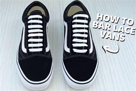 how to bar lace vans